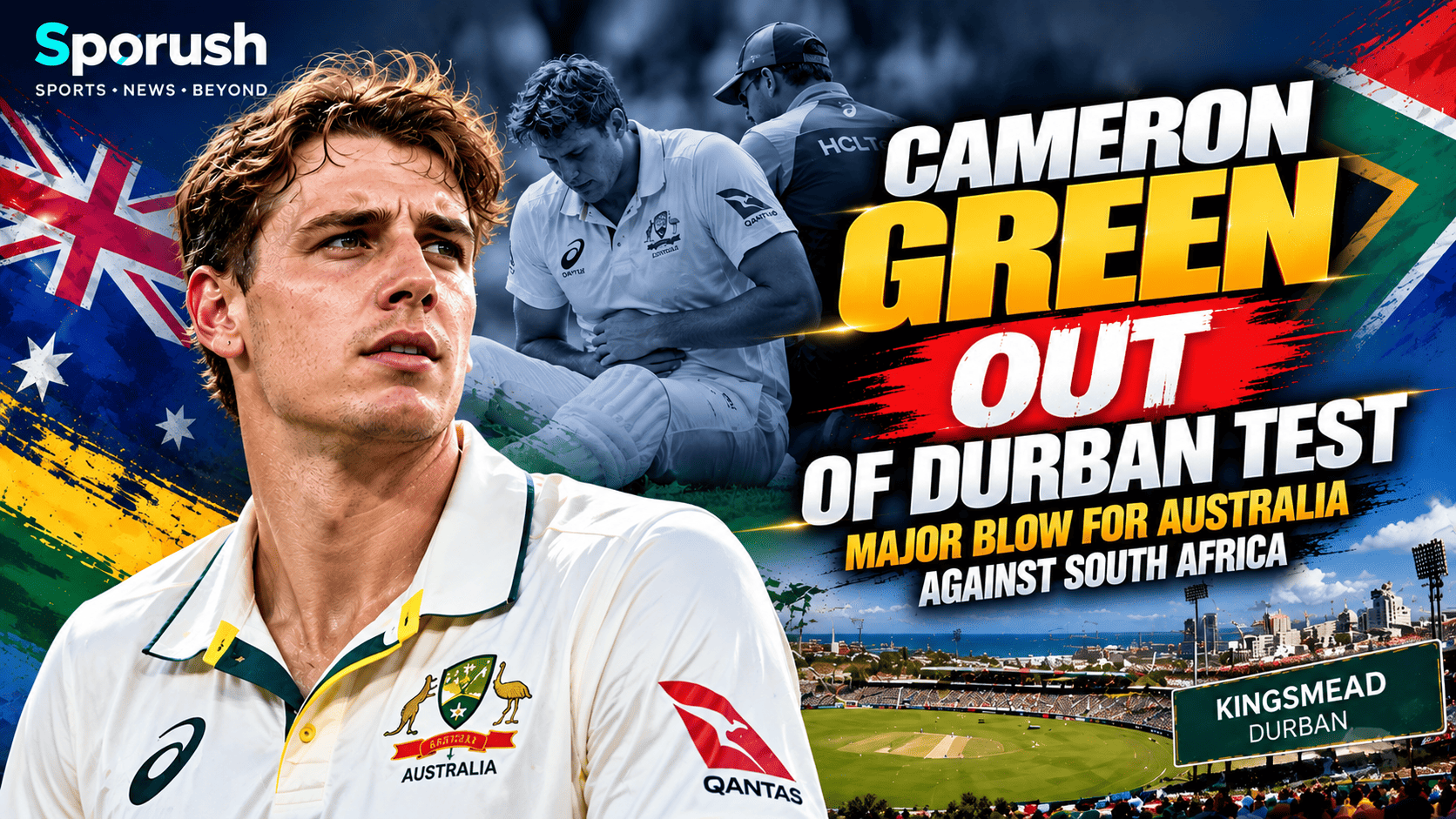 🚨 Australia Hit by Cameron Green Injury Blow Ahead of South Africa Test