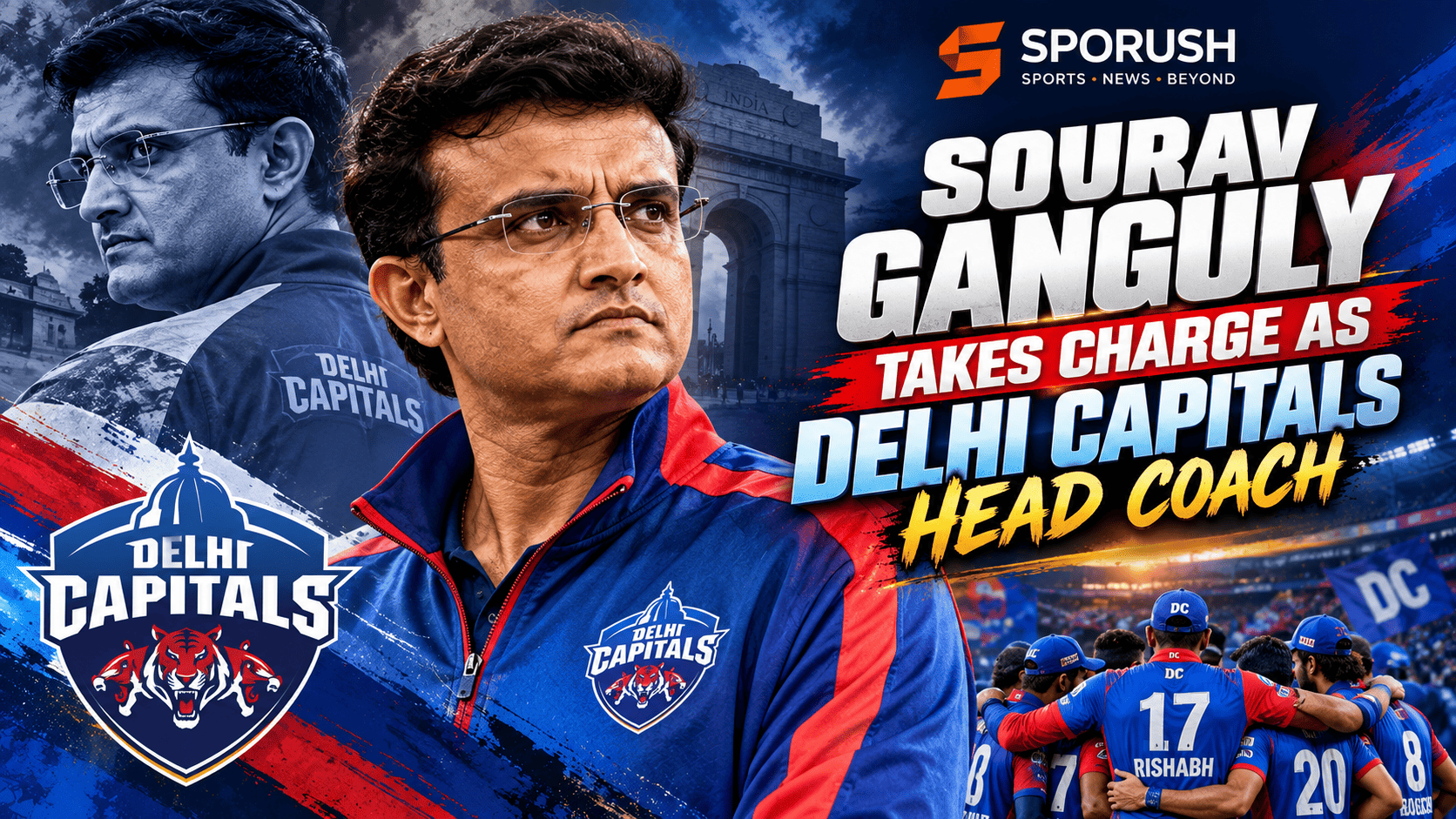🔥 Dada Is Back! Sourav Ganguly Takes Charge as Delhi Capitals Head Coach